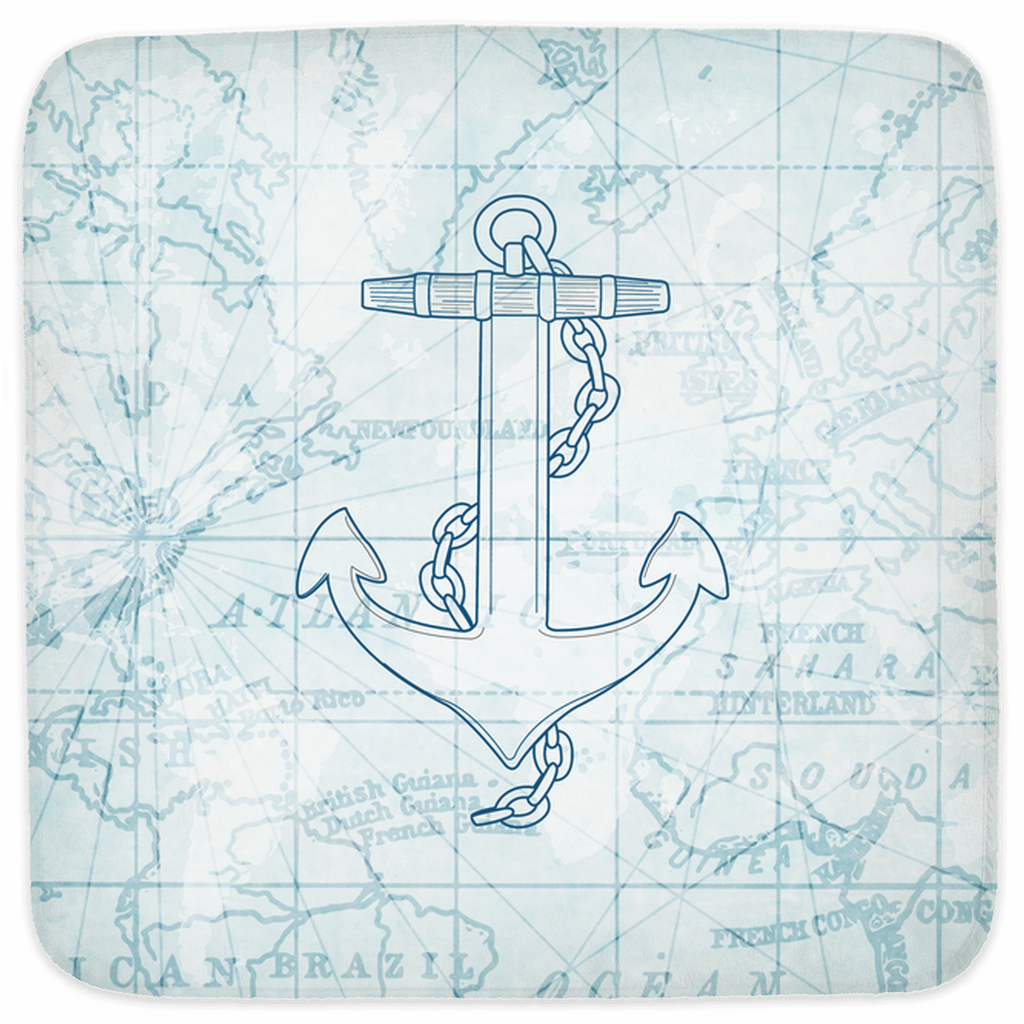 World Traveler Hooded Baby Towel Anchor