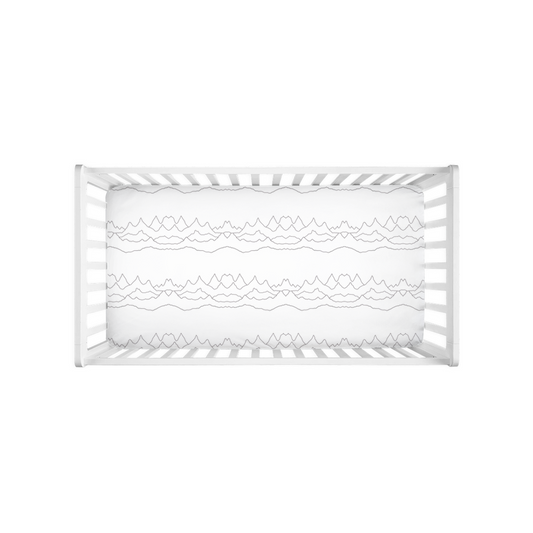 Mountain Lines Crib Sheet