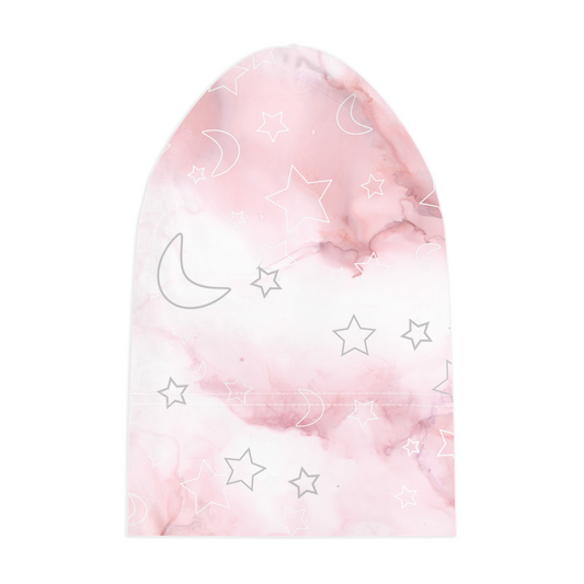 Pink Marble Sky Baby Beanies