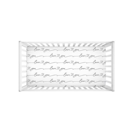 Love You Crib Sheet