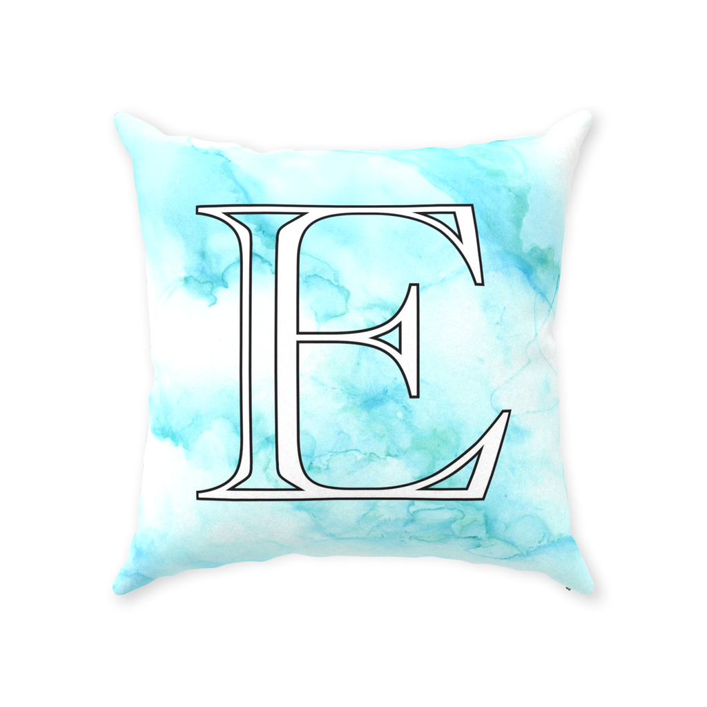 Nursery Throw Pillow Marble Turquoise Custom and Classic