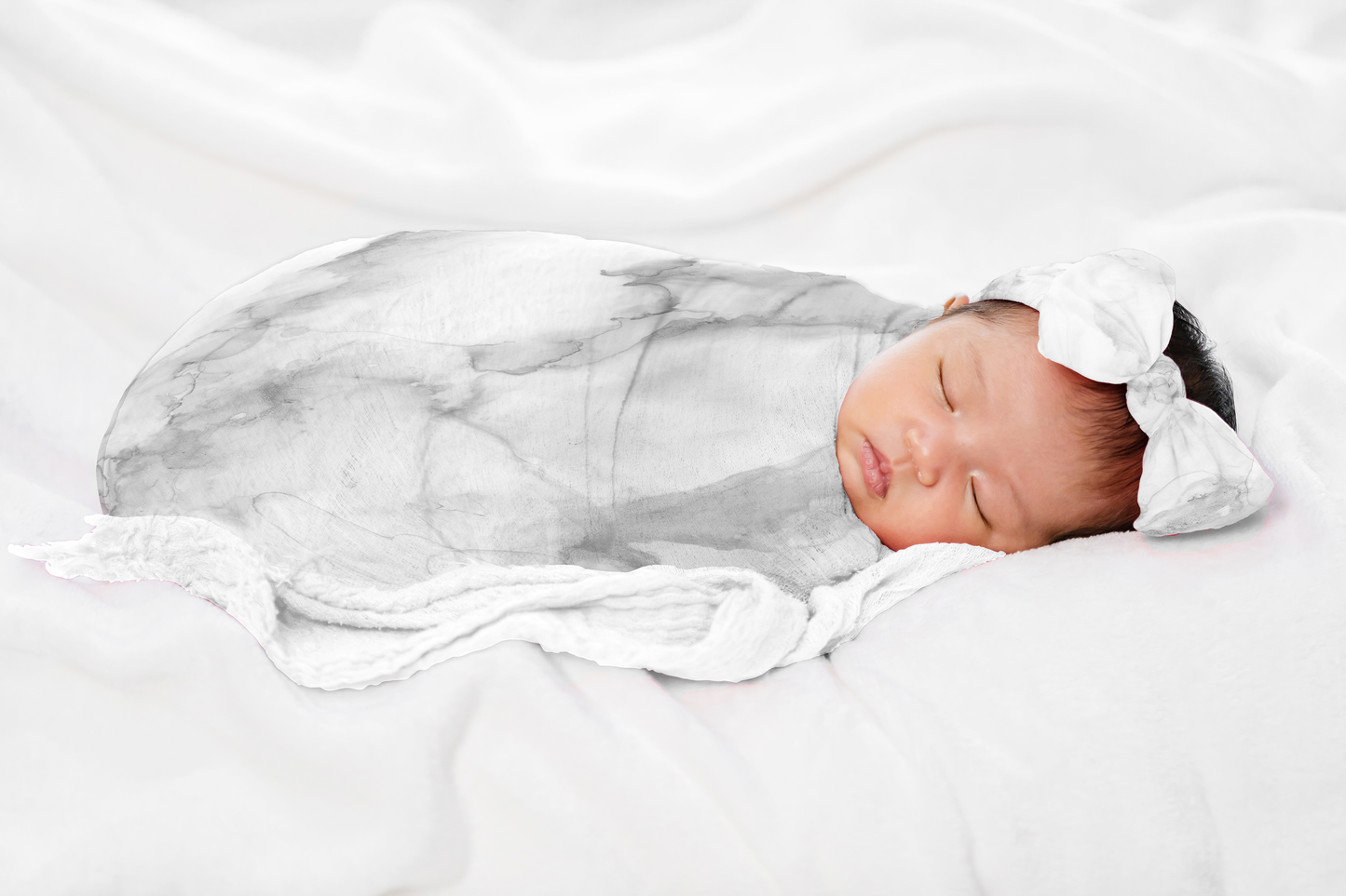 Marble Grey Infant Headbands